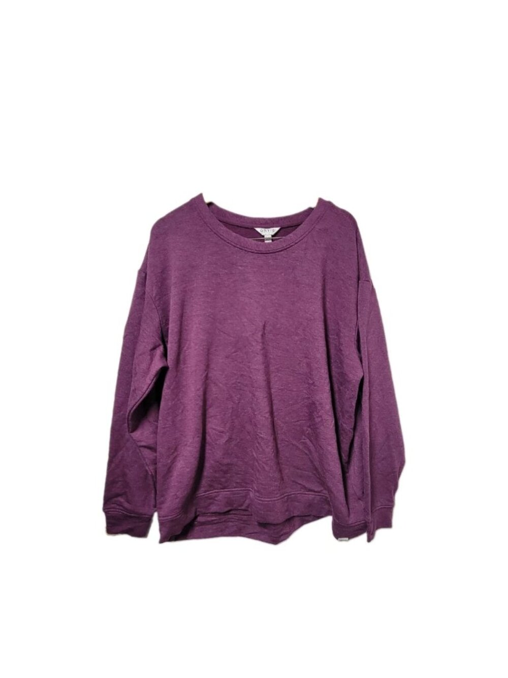 WOMENS ORVIS PURPLE HI LOW ROUNDED HEM RELAXED FIT PULLOVER SIZE XXL NWT